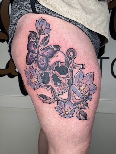 Explore jasmine tattoo ideas, creative tattoo ideas in Muncie, available at Fox & Sparrow Tattoo