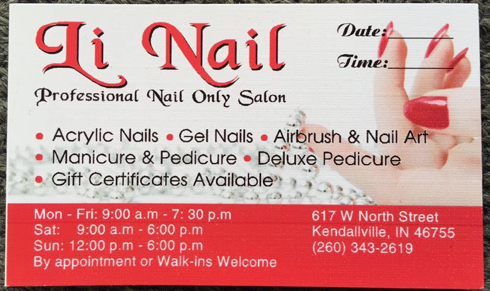 Li Nail Salon 46755