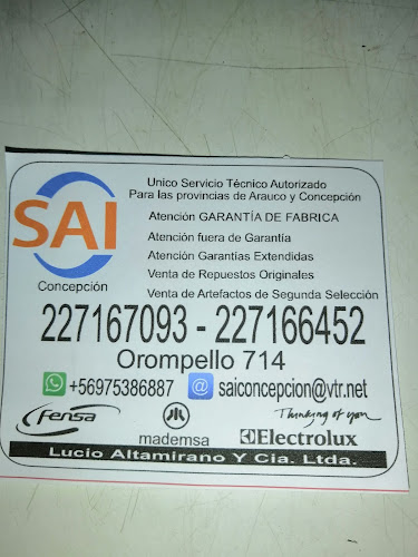 Lucio Osvaldo Altamirano Olavarria y Compañía - Tienda de electrodomésticos