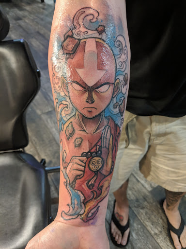 Explore leg tattoos ideas, creative tattoo ideas in Kissimmee, available at Fallen Sparrow Tattoo Co