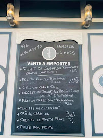 Menu du KOTA'COTE à Crécy-la-Chapelle