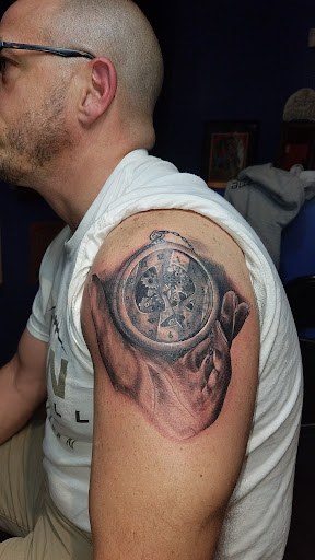 Explore latin tattoo ideas, creative tattoo ideas in Goshen, available at Goshen Ink Therapy And Body Piercing