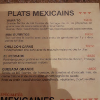 Restaurant mexicain O mexicain à Cambrai - menu / carte