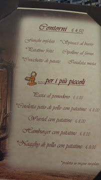 Carte du Ristorante La Lanterna à Andalo