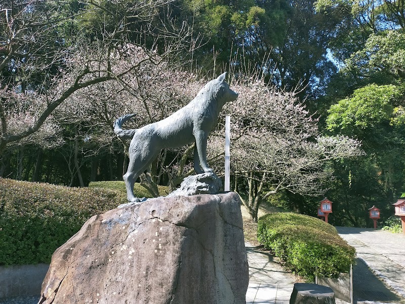 西郷隆盛愛犬ツンの銅像