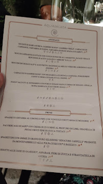 Menu du Ristorante Aquasalata à Rio nell'Elba