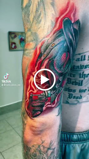 Explore cyber sigilism tattoo ideas, creative tattoo ideas in Beaumont, available at Solid Black Ink Tattoo Parlor