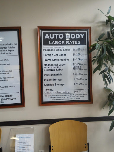 Auto Body Shop «AUTOWORLD Collision Center», reviews and photos, 27967 Beale Ct, Valencia, CA 91355, USA
