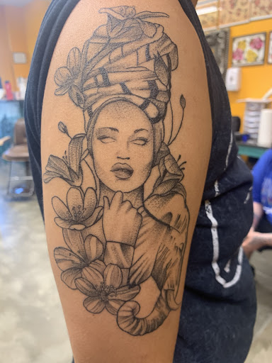 Explore pec tattoo ideas, creative tattoo ideas in Fresno, available at True Anchor Tattooing