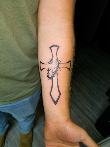 Explore foot print tattoo ideas, creative tattoo ideas in Jonesboro, available at Immortal Ink