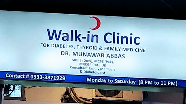 Walk-in Clinic - For Diabetes, Thyroid & Family Medicine