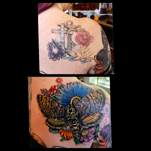 Explore stick and poke tattoos ideas, creative tattoo ideas in Toledo, available at Cross Over Tattoo Studio