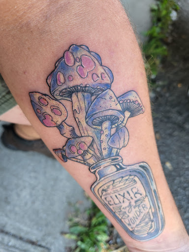 Explore leg sleeve tattoo ideas for women, creative tattoo ideas in Sevierville, available at Hudsons House Of Ink