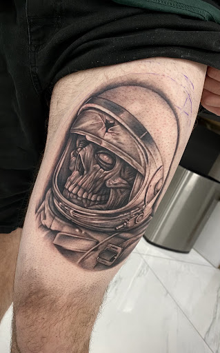 Explore small sleeve tattoo ideas, creative tattoo ideas in Upland, available at Golden Triangle Art Studio