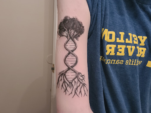 Explore hiking tattoo ideas, creative tattoo ideas in Buford, available at Killer Ink