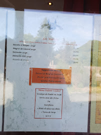 Carte du Appart'Hôtel Restaurant La Ferme de Lucien Sallenoves à Sallenôves