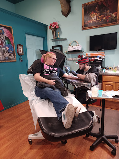 Explore black heart heart tattoo cover up ideas, creative tattoo ideas in Pueblo, available at Spellbound Electric Tattoos