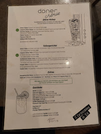 Restaurant turc Adieu Paris à Cologne (la carte)