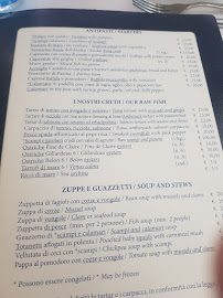 Restaurant de fruits de mer La Risacca 6 à Milan (le menu)