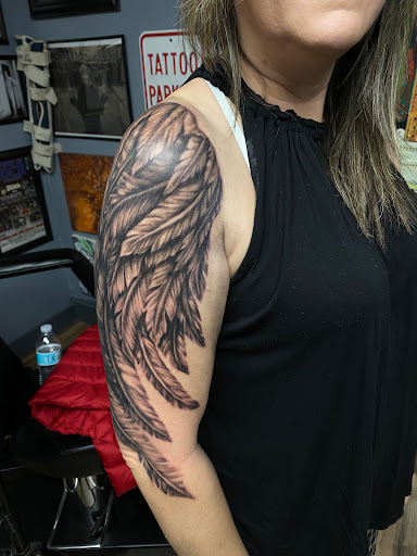 Explore paint tattoo ideas, creative tattoo ideas in Scranton, available at The Rock Shop Tattoo Gallery