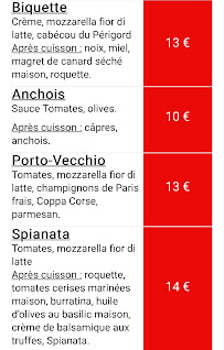 Carte du ENZO PIZZ' à Mehun-sur-Yèvre