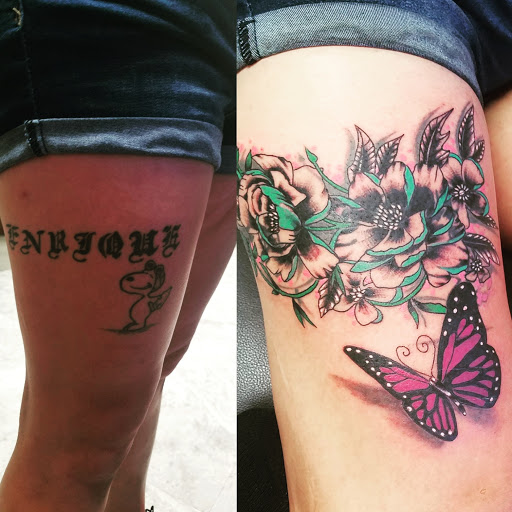 Explore schnauzer tattoo ideas, creative tattoo ideas in Tucson, available at Jesses Tattoos & Tattoo Supplies