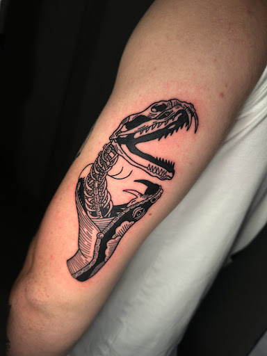 Explore drumming tattoo ideas, creative tattoo ideas in San Antonio, available at Ink & Iron Tattoos & Piercings