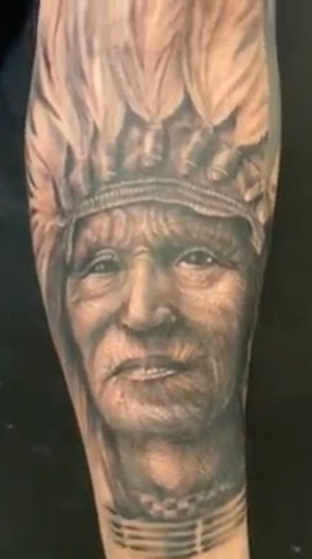 Explore lady justice tattoo ideas, creative tattoo ideas in Lemoyne, available at Ego Ink Tattoo & Body Piercing Shop