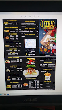 Menu / carte de O'Kebab à Gravelines