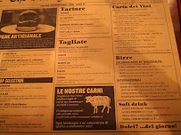 Carte du Vintage Paninari Gourmet à Belvedere Marittimo