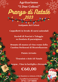 Carte du Agriturismo I due Coloni à Ronciglione