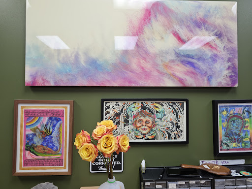 Explore circle tattoo cover up ideas, creative tattoo ideas in Colorado Springs, available at Bevel & Gold