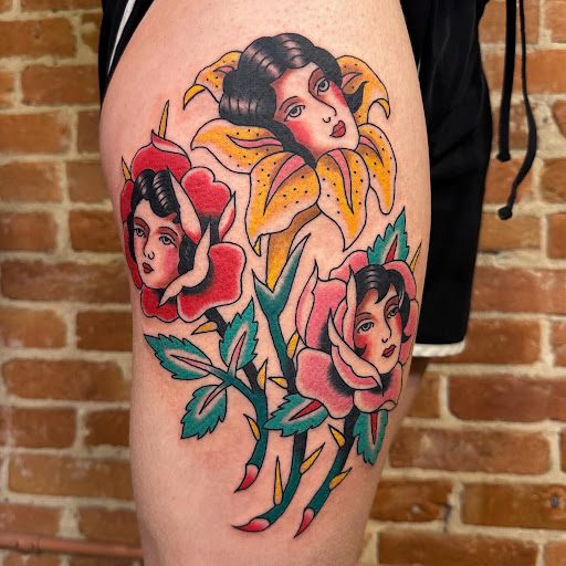 Explore jack of all trades tattoo ideas, creative tattoo ideas in Buffalo, available at The Tilted Rose Tattoo