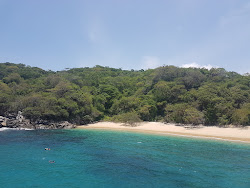 Foto van India beach met ruime baai