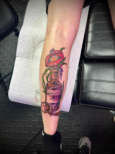 Explore stickman tattoo ideas, creative tattoo ideas in Fort Myers, available at Loyal 2 The Coil Tattoos & Piercings (Edison Mall Location Entrance F)