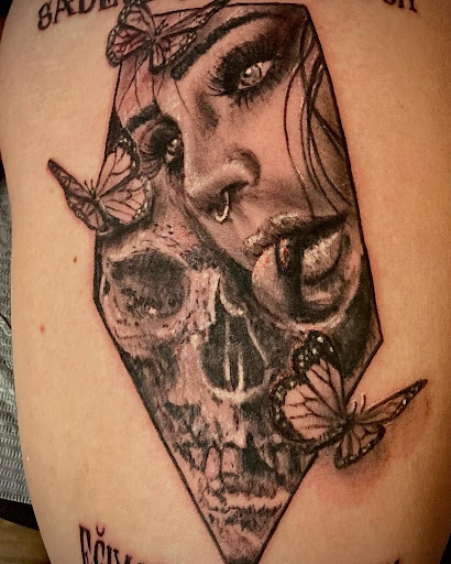 Find fishing tattoo ideas for your next unique tattoo in Brunswick at Brunswick Tattoo Company