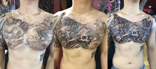 Explore female side tattoo ideas, creative tattoo ideas in Los Angeles, available at Hailin Tattoo Studio