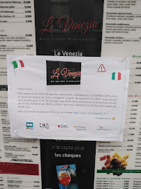 Le Venezia à Lens menu