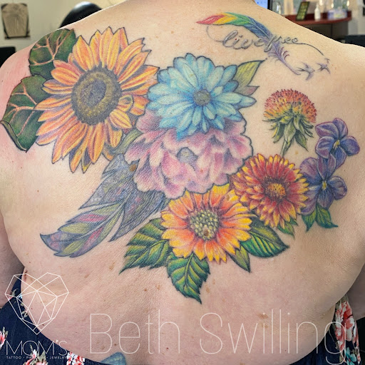 Explore broken tattoo ideas, creative tattoo ideas in Spokane, available at Moms Custom Tattoo & Body Piercing