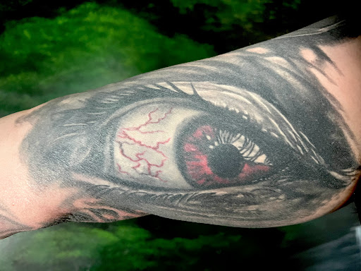 Explore cowboy up tattoo ideas, creative tattoo ideas in Princeton, available at The Asylum Tattoos & Fine Art