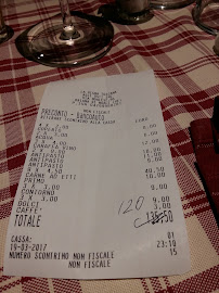 Restaurant Vigna Toscana à Noale (la carte)