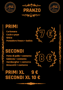 Menu du Alibi C&F à Latina