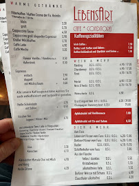 Menu du Café LebensArt à Berlin