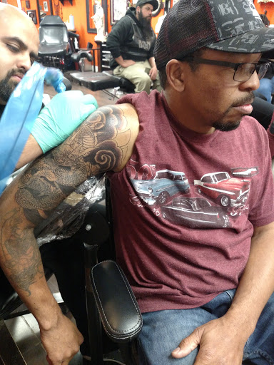 Explore yorkie tattoo ideas, creative tattoo ideas in Colton, available at knuckleheads tattoo