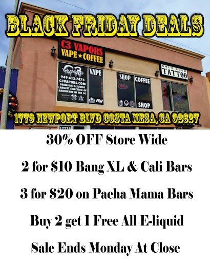 Vaporizer Store «C3 Vapors and Coffee Shop», reviews and photos, 1779 Newport Blvd, Costa Mesa, CA 92627, USA