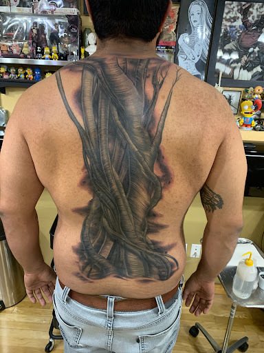 Explore semi truck tattoo ideas, creative tattoo ideas in Albuquerque, available at Blacklist Tattoo Parlour Tattoo Shop in Albuquerque