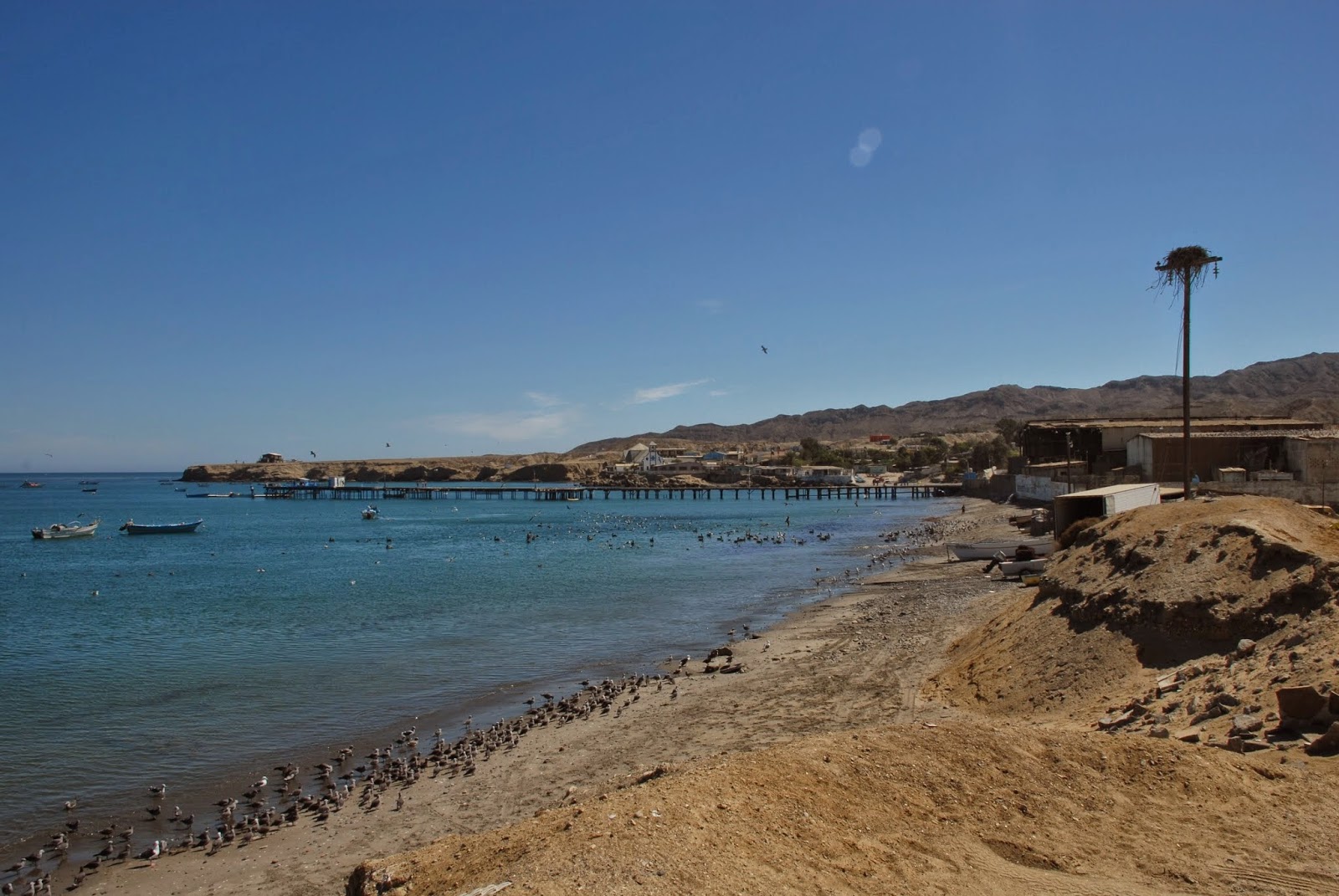 Foto von Bahia Tortugas Beach mit brauner sand Oberfläche