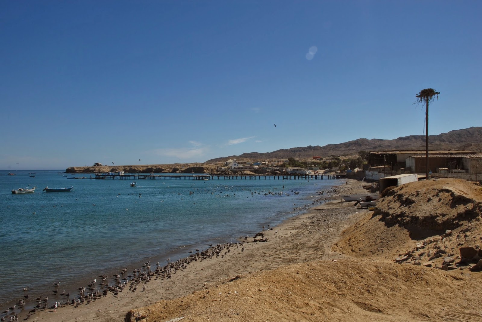 Photo de Bahia Tortugas Beach avec sable brun de surface