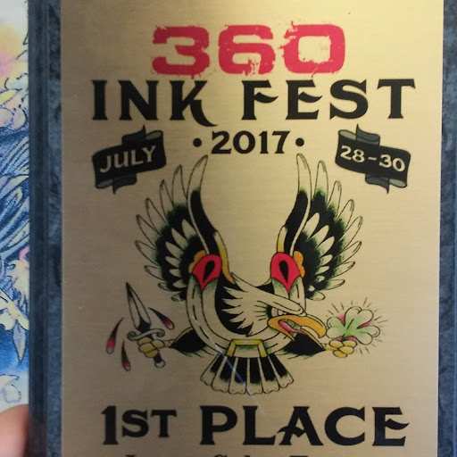 Explore large thigh tattoo ideas, creative tattoo ideas in Aberdeen, available at Gargoyle Tattoo