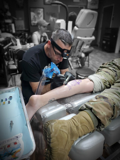 Explore kratos tattoo ideas, creative tattoo ideas in Fayetteville, available at Southern Customs Tattoo Company